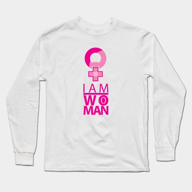 i am woman Long Sleeve T-Shirt by angsabiru